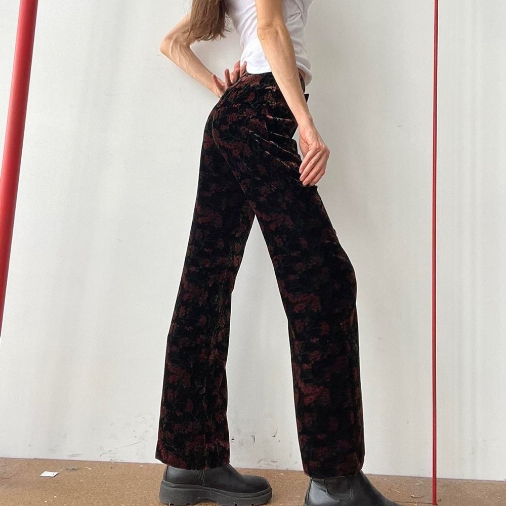 NWT charlotte black and floral trousers from Zara